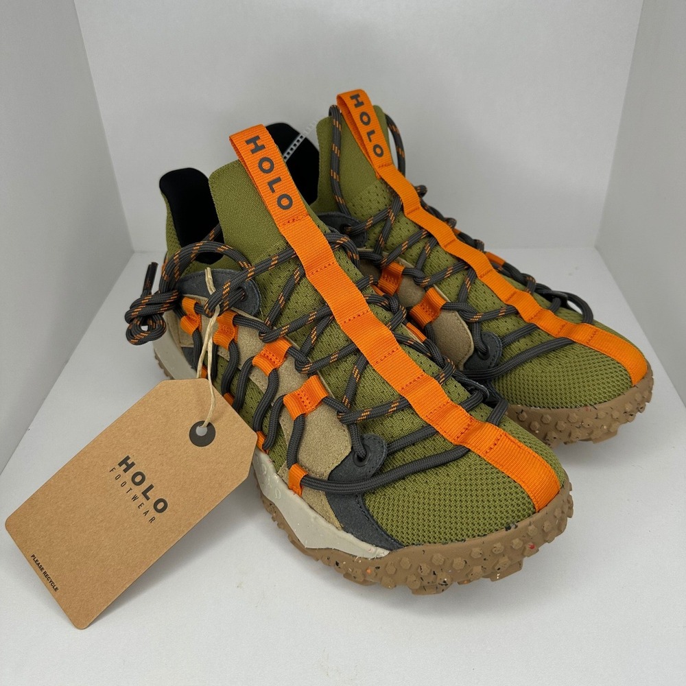 Holo Mens Hiking Sneakers 9.5 Green New Trail Gorpcore Utility Outdoor Trekking